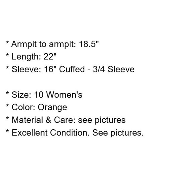 Jackie Jon Top Womens 10 Orange Ruched Front Rhinestone Buttons Back Zip Formal - Picture 4 of 13